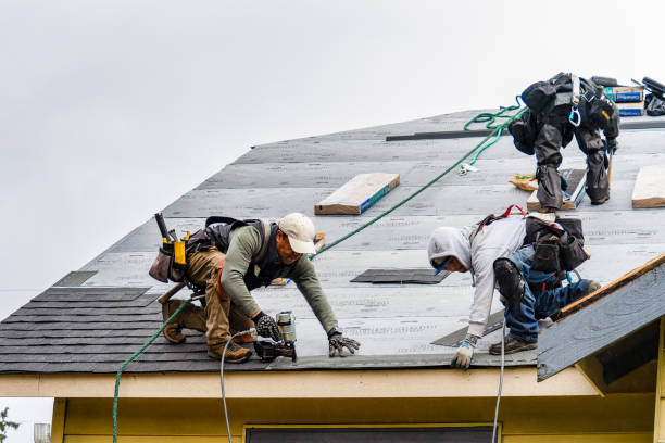 Professional Gutter Installation technician working in Fort Dodge, IA